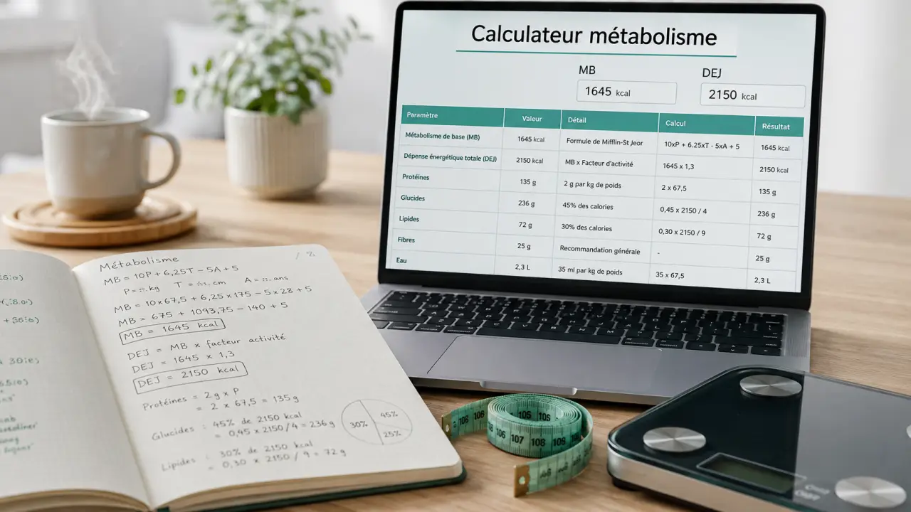 Calculateur métabolisme : MB et DEJ, comprendre les calories